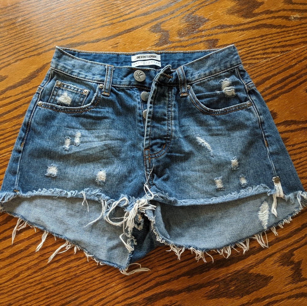 ONE by oneteaspoon high-waisted shorts